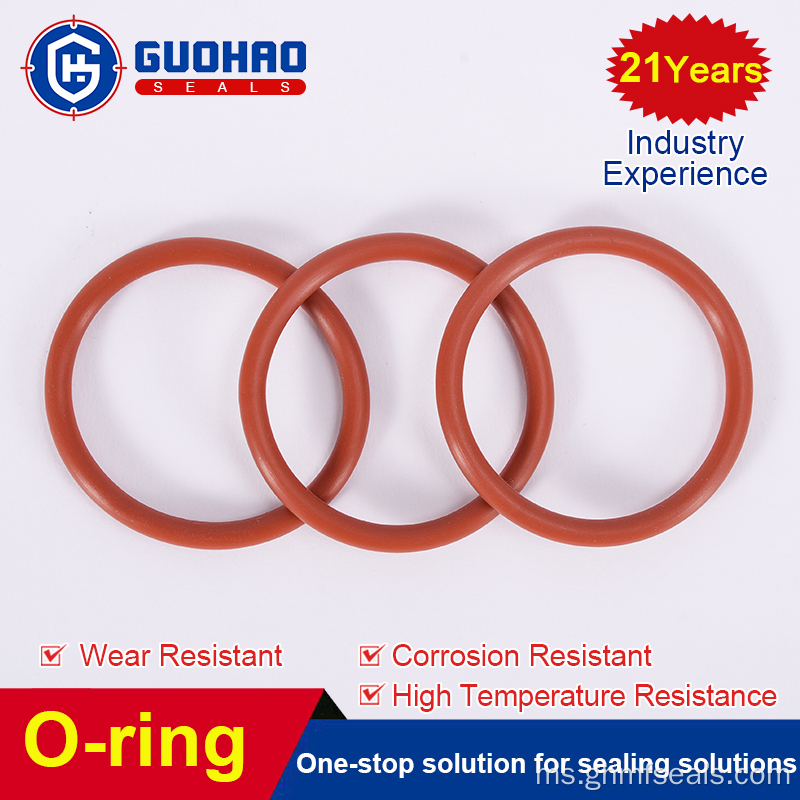 Getah silikon tahan suhu tinggi O-ring