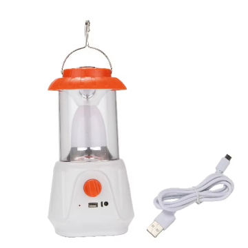 Rechargeable LED Camping Light with USB Charging Function