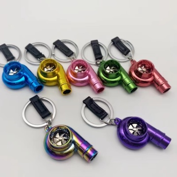 Manufacturer Metal Car Souvenirs: Creative Gift Engine Turbo Keychains