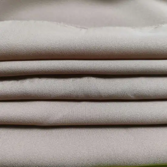 great quality low moq polyest fabric crepe de chine shirt dress