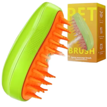 3-in-1 Pet Hair Cleaner Brush Massage Mango Steam Cat Brush