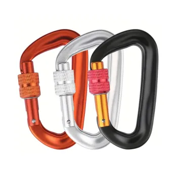 2025 High Quality Custom Black Metal Locking Carabiner