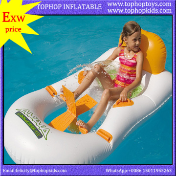 hot selling water paly equipment swimming pool inflatable kids paddle boat for sale