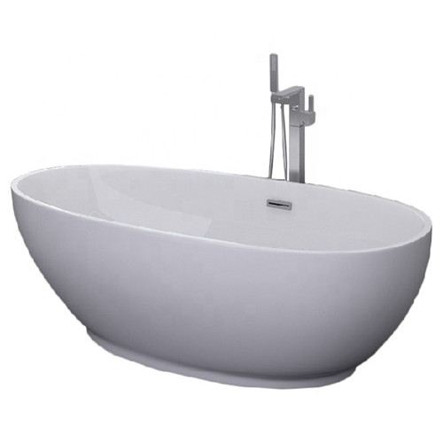 60 Inch Stand Alone Bathtubs Seamless Connected Freestanding Bathtub