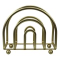 Soporte de servilleta de metal de almacenamiento decorativo moderno