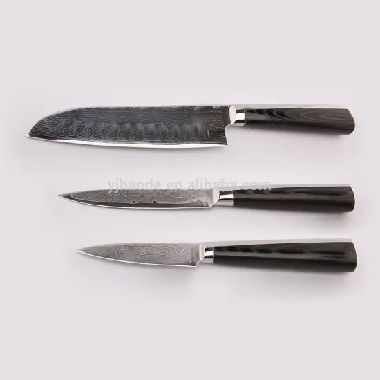 high quality Damascus knife set