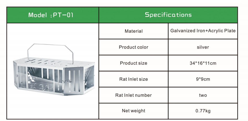 Acrylic Double Mouse Trap