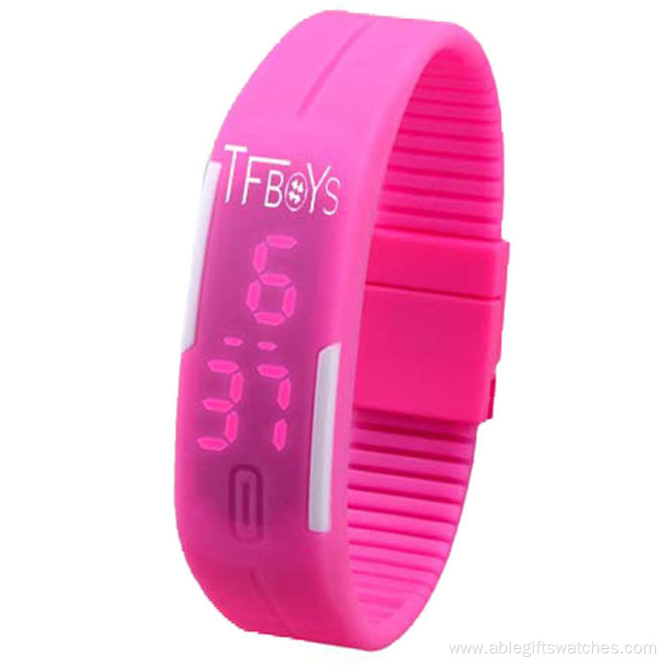 Square Touch Screen Simple Led Sports Watch