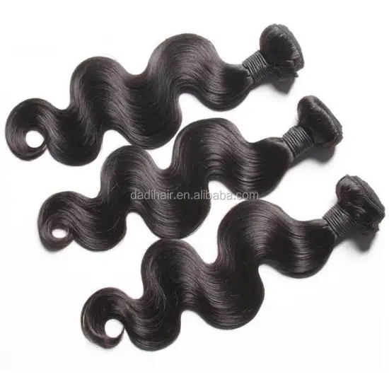 Natural Black Body Wave Brazilian Human Hair Weaving, Cheap  Human Hair Extension