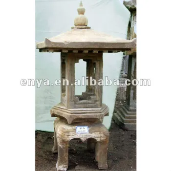 Hand Carved Garden Lantern, Decorative Stone Lanterns