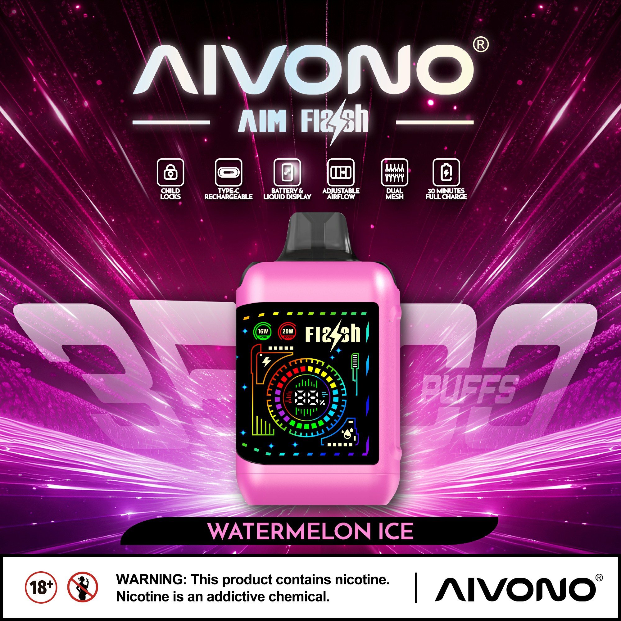 Vape grosir Aivono Flash 35K Puff