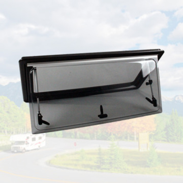 Pabrik Penjualan ASA 4R7 Radian RV Window Acrylic Glass - 1450x550mm Motorhome Caravan Window