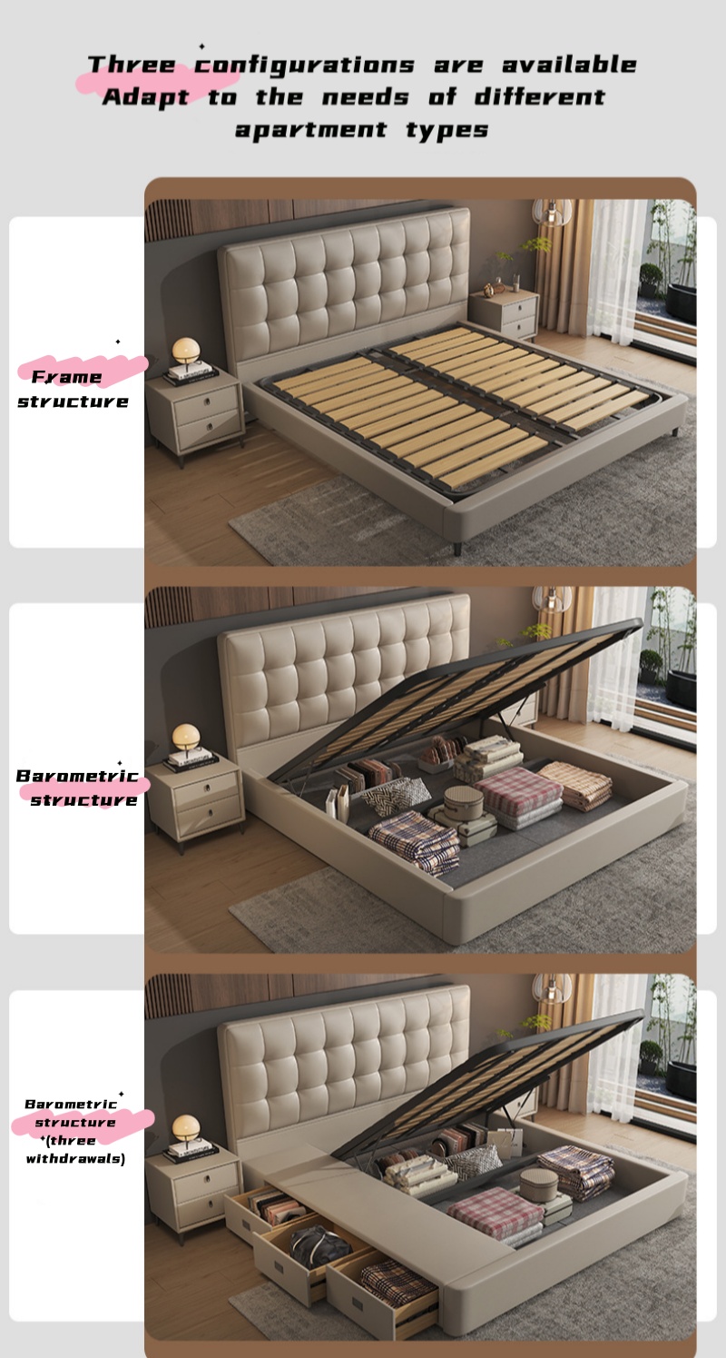 Cream white leather bed (13)