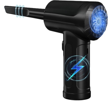 Portable Rechargeable Compressed Air Duster for PC and Car