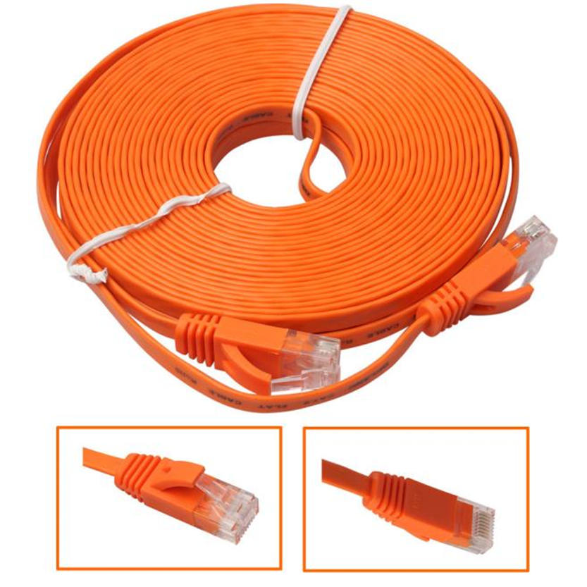 Ultra Ethernet CAT5E Flat Patch Cord Cable