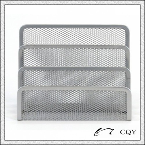 metal mesh desktop paper shelf