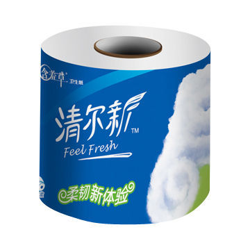 Toilet tissue, uses virgin wood pulp