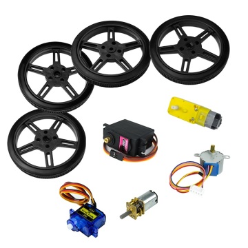 5V MG996R SG90 SG5010 Servo N20 TT Motor 360 Degrees Continuous Rotation Stepper Motor With Wheel" 

However, considering search engine optimization and common practices, a more concise and effective title might be:

"5V Continuous Rotation Servo Motors w