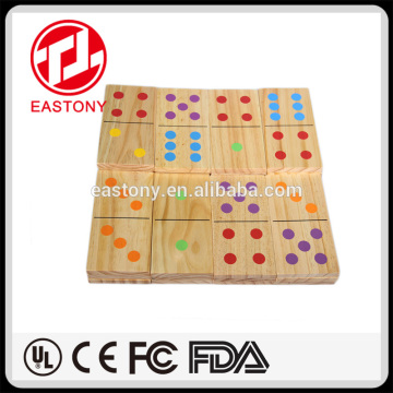 EASTONY Kinder Spaß Spiel Pädagogisches Holz Domino für Kinder Holz Domino Set