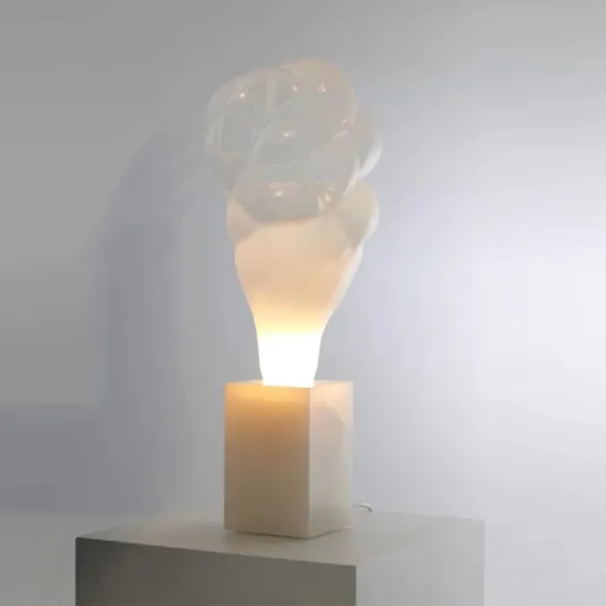Modern Luxury Glass Shade Art Floor Lamp for Living Room and Bedroom