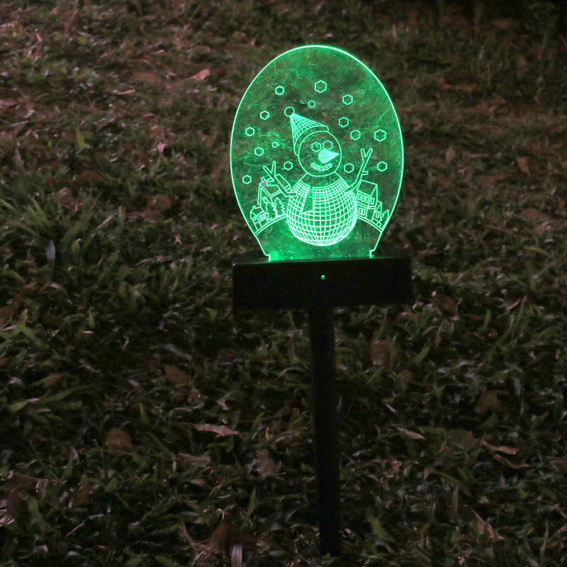 3d Solar Lawn Light