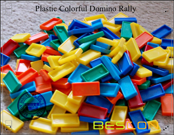 Plastic Colorful Domino Rally