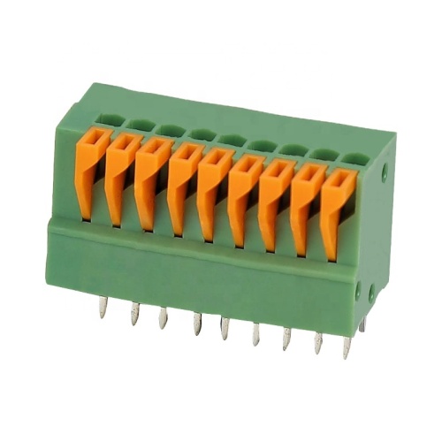 Spring de 2.54 mm PCB PCB Conector de bloque de terminal de resorte