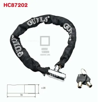 HC87202 Heavy Duty Safe Chain Locks with Key