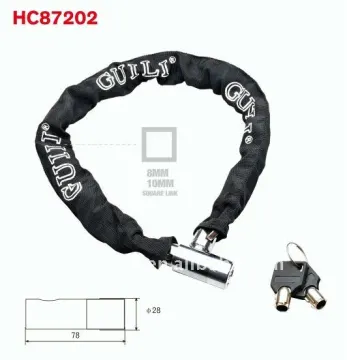 HC87202 Heavy Duty Safe Chain Locks with Key