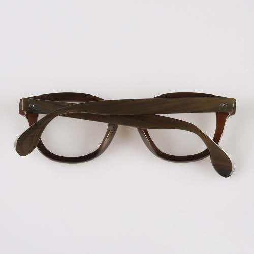 Dark Red Buffalo Horn Optical Frames