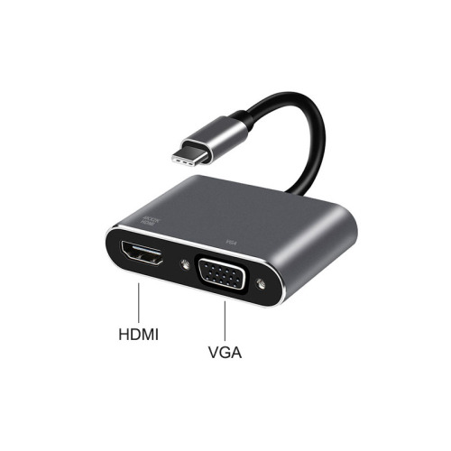 Expansor USB 3.0 de alta velocidad tipo C a concentrador USB HDMI / VGA