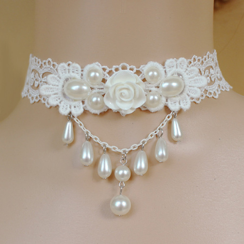 Пользовательские кружева колье Свадебные ожерелья Дейзи женский чокеры