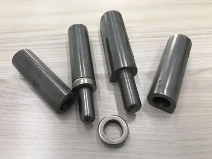 Water drop welding hinge for swing door