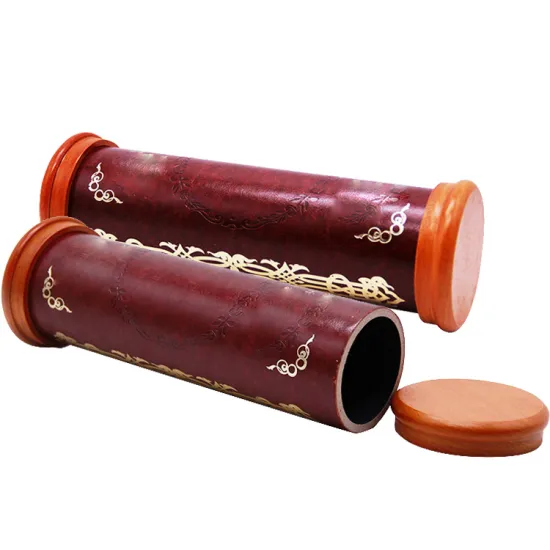 Round Cylinder Cardboard wine Packaging Gift Box