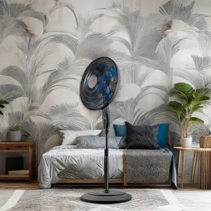 2024 16-Inch Electric Stand Fan with Mosquito and Fly Repellent