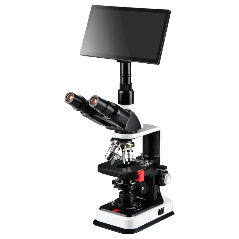 4K Biological Microscope with 11.6inch Touch LCD Screen