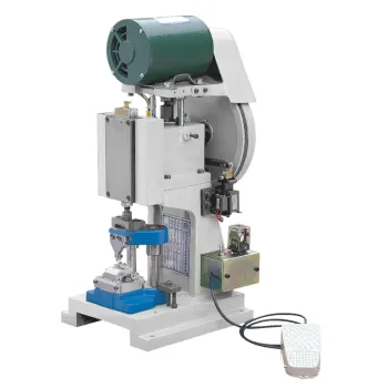 Semi-Auto Nylon Metal Zipper Pin-box Machine for Open End Cut Zipper