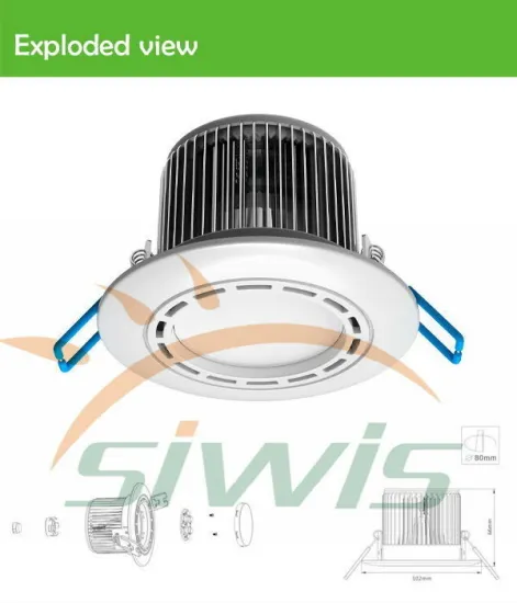 Dimmable Led Recessed Downlights 7 Watt 700lm 120 Degree 85-265vac