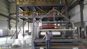 Production line of facial mask production