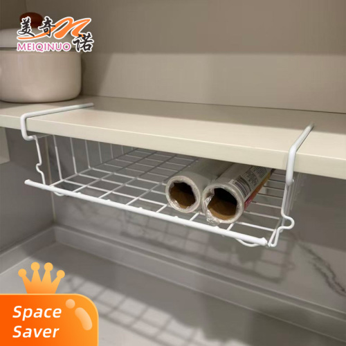 سلة معلقة محمولة مطلية بمسحوق أبيض