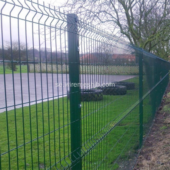 Mörkgrön Triangle Svetsad Wire Mesh Fence