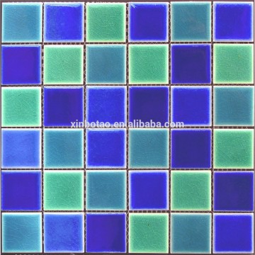 Ice crackle crystal glass mosaic for swimming pool tile