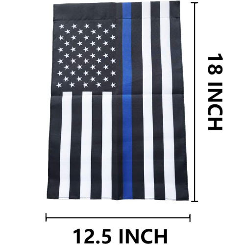 Thin Blue Line USA Garden Flag American Flag