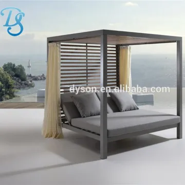 High Quality Aluminum Sunbed - New Design Beach Big Square Sun Lounger