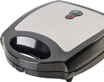 227241 4-Slice Adjustable Sandwich Maker with Reversible Triangle, Waffle, and Grill Plates