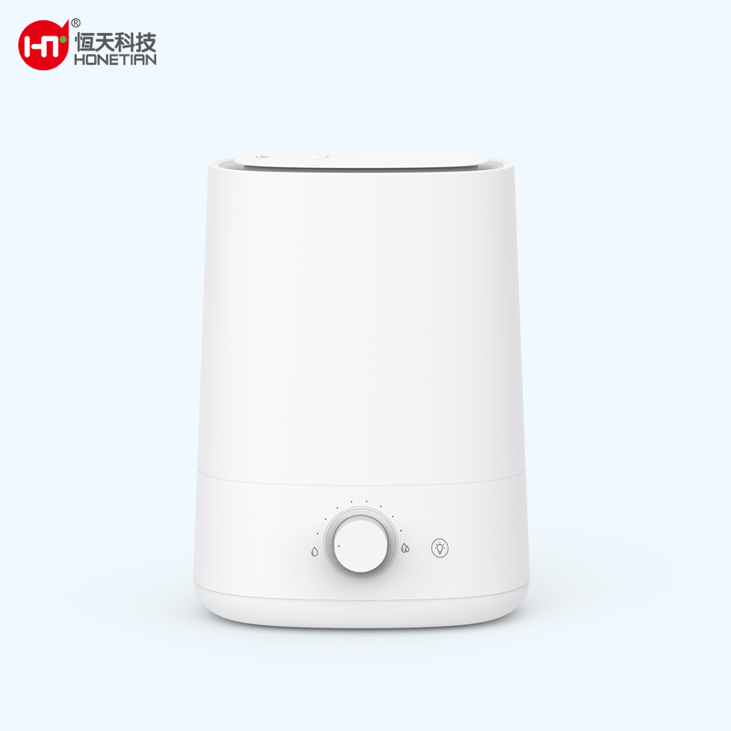 HONETIAN knob control night light 4.5L capacity large mist output custom colors plastics indoor top fill humidifier