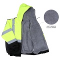 Ansi Hivis Men's Men's Front Zip Hooded Reflective Speartshirt