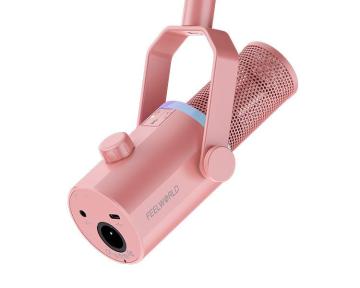 FEELWORLD PM1-P XLR/USB Dynamic Microphone for Podcasting, Recording, Gaming, and Live Streaming