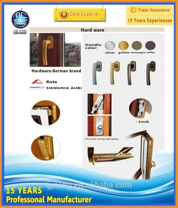 Solid Wood And Aluminum Composite Window Open Inward Thickness 70mm