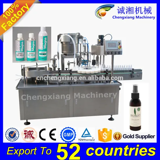 CE Certificate bottle filling machine,spray bottle filling machine,spray can filling machine